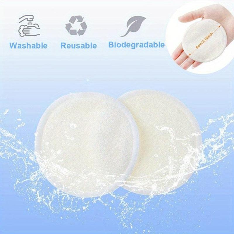 5pcs Bamboo Makeup Remover Pads for Gentle Removal