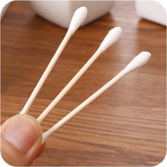 1000pcs Double Head Swabs Household Round Head Disposable Ear Cleaning Swab