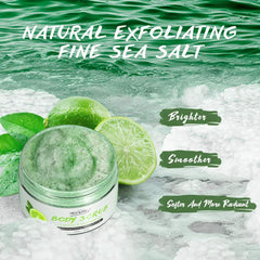 Organic Lemon Body Scrub with Dead Sea Salt - Exfoliating and Nourishing