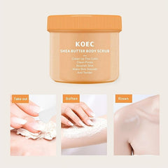Shea Butter Body Scrub Exfoliates and Cleanses Skin - 280g
