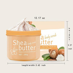 Shea Butter Body Scrub Exfoliates and Cleanses Skin - 280g
