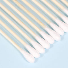 500 Double Headed Wooden Sticks for Ear Makeup Cleaning