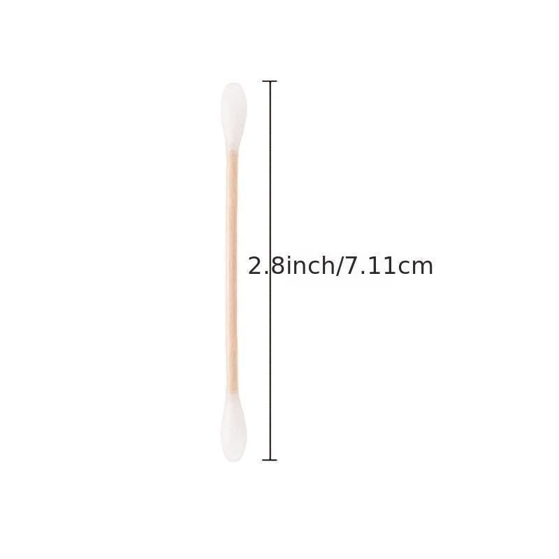 500 Double Headed Wooden Sticks for Ear Makeup Cleaning