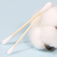 500 Double Headed Wooden Sticks for Ear Makeup Cleaning