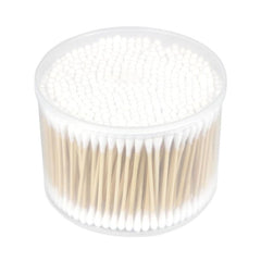 500 Double Headed Wooden Sticks for Ear Makeup Cleaning
