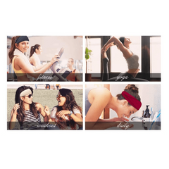 Sweat Absorbent Fitness Headband Solid Color Yoga Headband