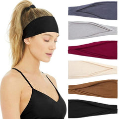 Sweat Absorbent Fitness Headband Solid Color Yoga Headband