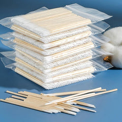 Wooden Handle Makeup Swabs for Beauty & Health Care