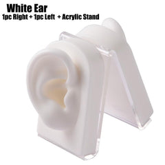 3pcs Soft Silicone Ear Models Piercing Practice Display Models