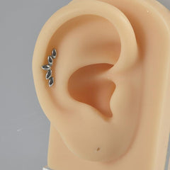 3pcs Soft Silicone Ear Models Piercing Practice Display Models