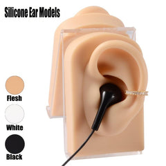 3pcs Soft Silicone Ear Models Piercing Practice Display Models