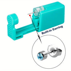 Safety Ear Piercing Gun Golden Plated Silver Disposable Piercing Kit