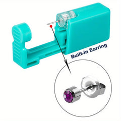 Safety Ear Piercing Gun Golden Plated Silver Disposable Piercing Kit