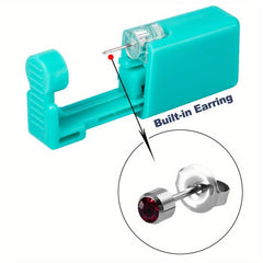 Safety Ear Piercing Gun Golden Plated Silver Disposable Piercing Kit