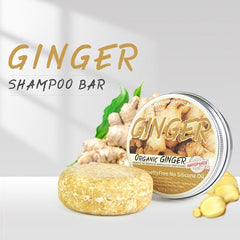 Ginger Hair Growth Shampoo Bar Natural Organic Promotes Hair Growth