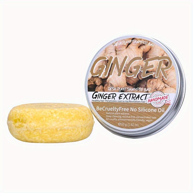 Ginger Hair Growth Shampoo Bar Natural Organic Promotes Hair Growth
