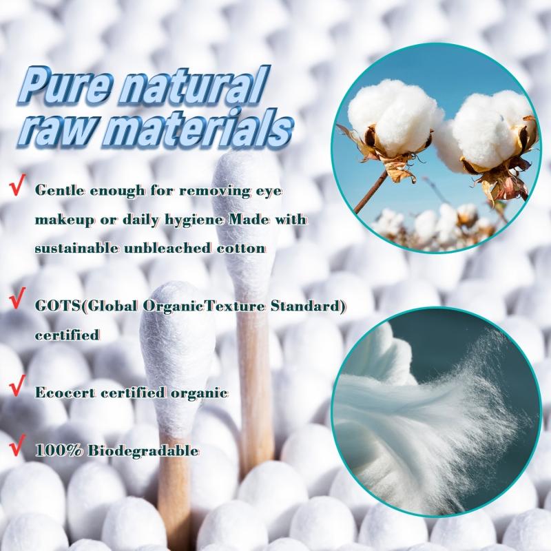 Biodegradable Bamboo Cotton Swabs 200 Count
