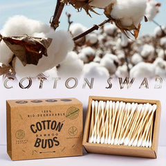 Biodegradable Bamboo Cotton Swabs 200 Count