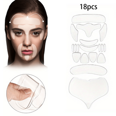 18pcs Silicone Wrinkle Diminishing Patch Facial Lift Up Sticker