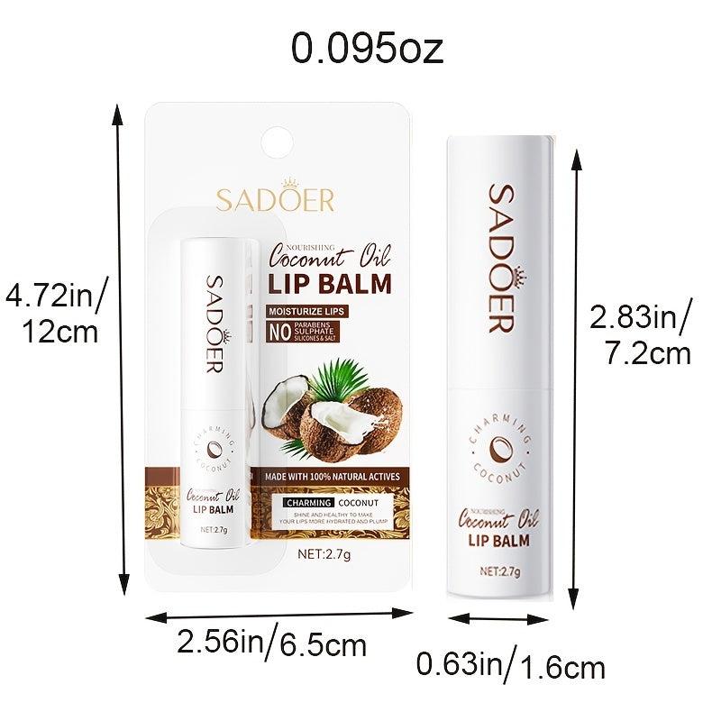 Coconut Lip Balm Hydrating Nursing Lipstick for Dry Cracked Lips