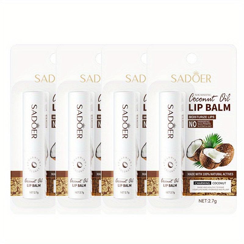 Coconut Lip Balm Hydrating Nursing Lipstick for Dry Cracked Lips