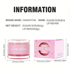 Lip Mask Double Effect Lip Care Exfoliating Cream Lip Balm