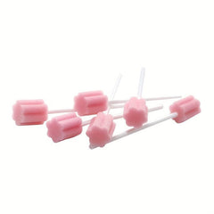 100pcs Disposable Oral Care Sponge Swab Tooth Cleaning Mouth Swabs