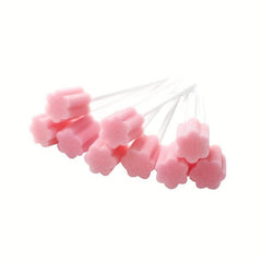 100pcs Disposable Oral Care Sponge Swab Tooth Cleaning Mouth Swabs