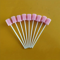 100pcs Disposable Oral Care Sponge Swab Tooth Cleaning Mouth Swabs