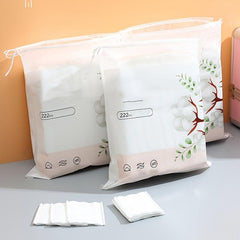 222 Pcs Disposable Makeup Remover Pads - Three Layer Thickened Soft Pads