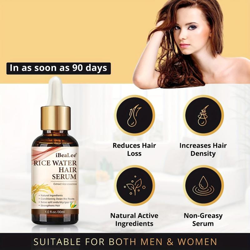 30ml Rice Water Hair Serum for Thicker Hair