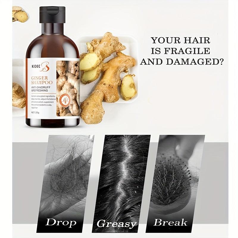 Ginger Refreshing Hair Shampoo 250g for All Hair Types