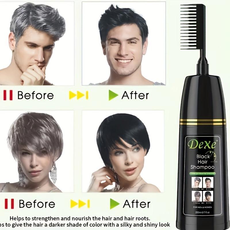 200ml Instant Hair Shampoo With Comb Semi permanent Hair Dye Shampoo
