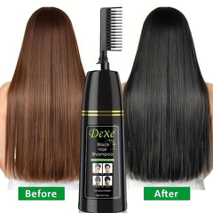 200ml Instant Hair Shampoo With Comb Semi permanent Hair Dye Shampoo
