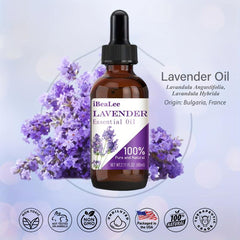 60ml Lavender Hair Care Essential Oil for Hair with Glass Dropper