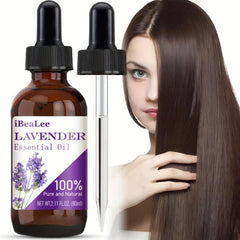 60ml Lavender Hair Care Essential Oil for Hair with Glass Dropper