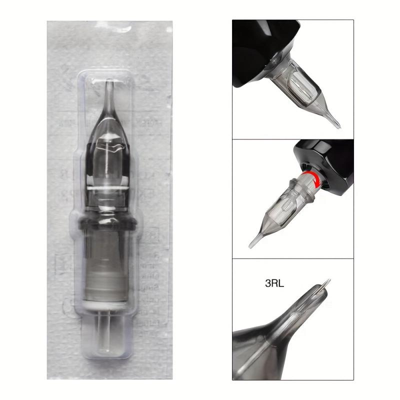 20pcs Tattoo Cartridge Needles Disposable Standard Round Liner 1RL 3RL 5RL 7RL