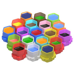 100ml Tattoo Ink Caps Disposable Honeycomb Pigment Holders Multiple Colors
