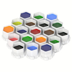 100ml Tattoo Ink Caps Disposable Honeycomb Pigment Holders Multiple Colors
