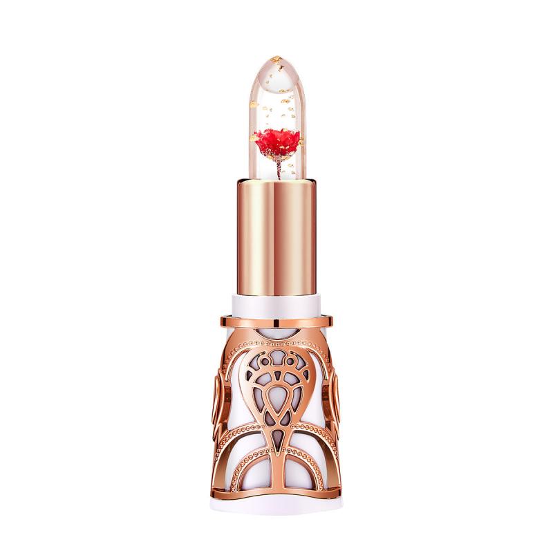 3pcs Crystal Flower Jelly Lipstick Set Temperature Changing Lip Gloss
