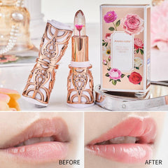 3pcs Crystal Flower Jelly Lipstick Set Temperature Changing Lip Gloss