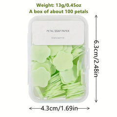 Travel Boxed Disposable Soap Paper Petal for Hand Washing