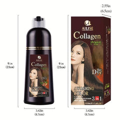 Brown Hair Shampoo Plant Extract Non-irritating Bubble Dyeing Shampoo