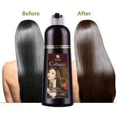 Brown Hair Shampoo Plant Extract Non-irritating Bubble Dyeing Shampoo