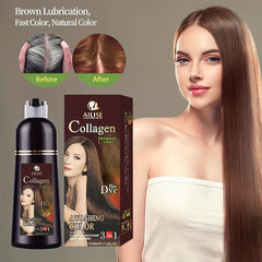 Brown Hair Shampoo Plant Extract Non-irritating Bubble Dyeing Shampoo