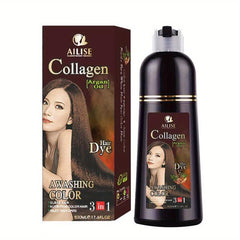 Brown Hair Shampoo Plant Extract Non-irritating Bubble Dyeing Shampoo