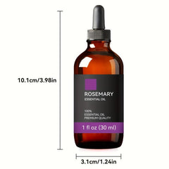 30ml Rosemary Hair Essential Oil 100% Natural for Skin & Hair Care