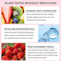 Hydrating Lip Mask for Night Sleep Care Strawberry Lip Balm