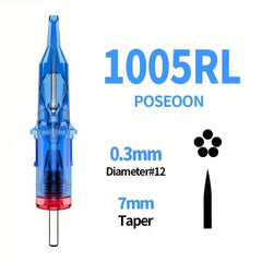10pcs Tattoo Cartridge Needles Disposable Round Liner For Artists