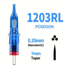 10pcs Tattoo Cartridge Needles Disposable Round Liner For Artists